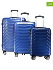 Geographical Norway 3-częściowy zestaw "Sopearl" w kolorze niebieskim rozmiar: onesize. Niebieskie walizki Geographical Norway. Za 480.90 zł.