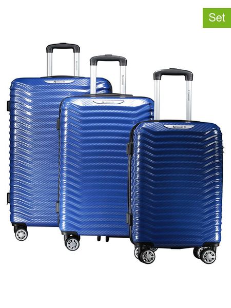 Geographical Norway 3-częściowy zestaw "Sopearl" w kolorze niebieskim rozmiar: onesize. Niebieskie walizki Geographical Norway. Za 460.12 zł.