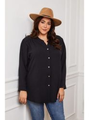 Plus Size Company Bluzka "British" w kolorze czarnym rozmiar: 38. Czarne bluzki Plus Size Company, plus size, bez wzorów, klasyczne, bez kołnierzyka, plus size, bez ramiączek. Za 61.75 zł.