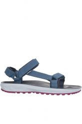 Sandały trekkingowe damskie Super Hike Leather Women. Niebieskie sandały Lizard, bez wzorów, z materiału, klasyczne, bez obcasa, bez zapięcia. Za 579.99 zł.