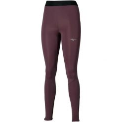 Damskie legginsy Mizuno Core Impulse. Fioletowe legginsy sportowe Mizuno, l, bez wzorów, z materiału, do biegania. Za 248.50 zł.