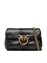 Pinko Torebka Love Micro Puff C PE 23 PCPL 100041 A0F2 Czarny. Czarne kopertówki Pinko, bez wzorów, ze skóry, wizytowe, bez dodatków. Za 929.99 zł.