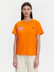 Adidas T-Shirt FARM Graphic JD6293 Pomarańczowy Regular Fit. Brązowe t-shirty adidas, xl, bez wzorów, z bawełny, bez kołnierzyka, bez ramiączek. Za 109.99 zł.