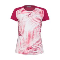 T-shirt damski TIE-BREAK. Czerwone t-shirty Head, xs, bez wzorów, z elastanu, sportowe, bez kołnierzyka, bez ramiączek. W wyprzedaży za 140.00 zł.