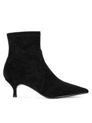 Gino Rossi Botki TAYLOR-595X-562 Czarny. Czarne botki Gino Rossi, bez wzorów, z materiału, bez obcasa, na szpilce, bez zapięcia. Za 379.99 zł.