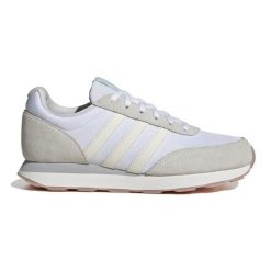Buty adidas Run 60s 3.0 IE3807 białe. Białe buty treningowe bez wzorów, z gumy, bez zapięcia. Za 357.94 zł.