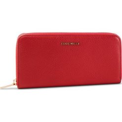 Duży Portfel Damski COCCINELLE - DW5 Metallic Soft E2 DW5 11 04 01 Coquelicot R09. Czerwone portfele Coccinelle, ze skóry. Za 599.90 zł.