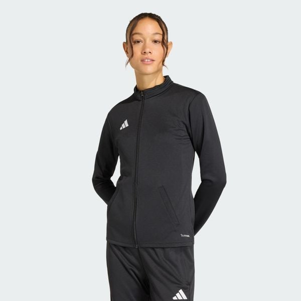 Bluza Entrada26 Track Jacket. Białe bluzy adidas, s, z aplikacjami, z dresówki, z kapturem, do piłki nożnej, climacool (adidas). Za 179.00 zł.