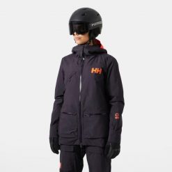 Damska kurtka narciarska Helly Hansen Lifaloft 3.0. Fioletowe kurtki narciarskie Helly Hansen, na zimę, bez wzorów, z puchu, bez kaptura, narciarskie. W wyprzedaży za 1,428.00 zł.