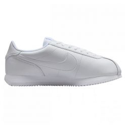 Buty Nike Cortez DN1791-109 białe. Białe buty treningowe bez wzorów, ze skóry, bez zapięcia, Nike Cortez. Za 694.01 zł.
