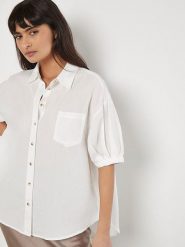 Apricot Koszula w kolorze białym rozmiar: M. Białe koszule Apricot, m, bez wzorów, bez kołnierzyka, bez ramiączek. Za 78.99 zł.