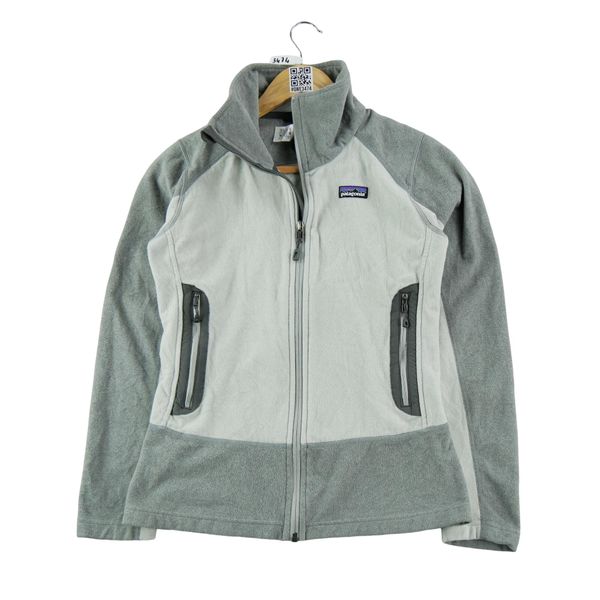Second life - Kurtka polarowa szara dla kobiet - Jak nowy. Szare kurtki Patagonia, na zimę, s, bez wzorów, z materiału, eleganckie, bez kaptura. Za 266.45 zł.