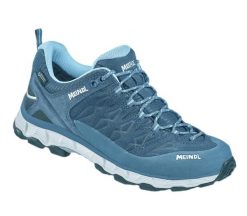 Buty damskie trailowe damskie Meindl Lite GTX. Niebieskie buty trekkingowe MEINDL, z gore-texu, bez zapięcia. Za 993.00 zł.