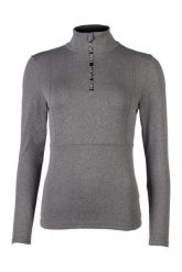 Koszulka funkcjonalna z długim rękawem damska HKM Supersoft II. Szare t-shirty sportowe HKM, s, bez wzorów, z materiału, bez ramiączek, do jazdy konnej. Za 218.00 zł.