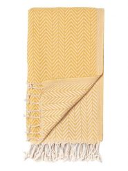 Samimi Chusta hammam "Damla" w kolorze musztardowym - 180 x 100 cm rozmiar: onesize. Żółte chusty Samimi, bez wzorów, z bawełny. Za 52.99 zł.