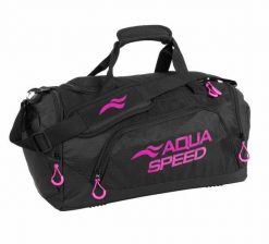 Torba sportowa na basen AQUA SPEED 73 - średnia. Czarne torby sportowe Aqua-Speed, bez wzorów, na ramię, średnie. Za 119.90 zł.