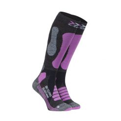 Skarpety X-SOCKS SKI TOURING SILVER 4.0 Purple Grey. Fioletowe skarpetki X-Socks, bez wzorów. Za 90.00 zł.