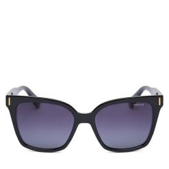 Okulary przeciwsłoneczne Polaroid. Czarne okulary przeciwsłoneczne Polaroid, bez wzorów. Za 139.99 zł.
