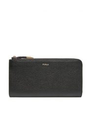 Furla Portfel Goccia L Zip Around WP00471 BX3036 KH O6000 Czarny. Czarne portfele Furla, bez wzorów, ze skóry. Za 609.99 zł.