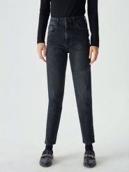 LTB Dżinsy "Freya" - Slim fit - w kolorze czarnym rozmiar: W28. Czarne jeansy LTB, z aplikacjami, klasyczne, z podwyższonym stanem. Za 105.88 zł.