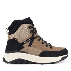 Botki Rieker Revolution Lifestyle. Brązowe botki Rieker Revolution Lifestyle, bez wzorów, bez obcasa, na płaskiej podeszwie, bez zapięcia. Za 439.00 zł.