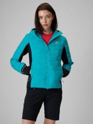 Kurtka trekkingowa 4F PRO z Primaloft Silver damska 4F 4FWSS26TDJAF0850. Niebieskie kurtki 4f, l, bez wzorów, z materiału, klasyczne, bez kaptura. Za 229.99 zł.