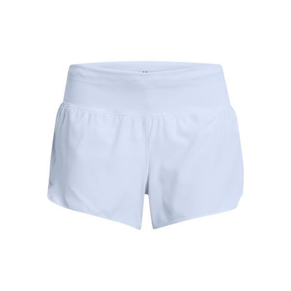 Krótkie spodenki damskie Under Armour Launch Pro. Niebieskie szorty Under Armour, bez wzorów, sportowe. Za 258.50 zł.