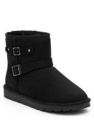 ISLAND BOOT Botki zimowe "Belga" w kolorze czarnym rozmiar: 36. Czarne botki Island Boot, bez wzorów, z materiału, bez obcasa, bez zapięcia. Za 103.65 zł.