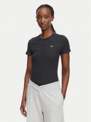 Lacoste T-Shirt TF5538 Szary Regular Fit. Szare t-shirty Lacoste, bez wzorów, z bawełny, bez kołnierzyka, bez ramiączek. Za 296.99 zł.