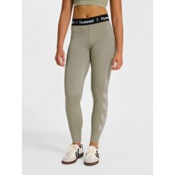 Damskie legginsy Hummel Pulse. Szare legginsy Hummel, bez wzorów, sportowe. Za 163.50 zł.