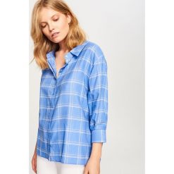 Koszula w kratę - Niebieski. Koszule marki Reserved. Za 79.99 zł.