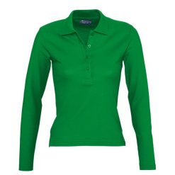 Damska Koszulka Polo Podium Z Długim Rękawem. Niebieskie t-shirty sportowe SOL'S, m, bez wzorów, bez ramiączek. Za 132.99 zł.