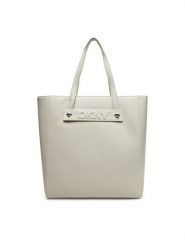 DKNY Torebka R44AAG94 Beżowy. Brązowe torebki klasyczne DKNY, bez wzorów, ze skóry, bez dodatków. Za 439.99 zł.