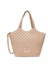 Badura Torebka FELICIE-01 Beżowy. Brązowe shopper bag Badura, bez wzorów, z tworzywa sztucznego, bez dodatków. Za 249.99 zł.