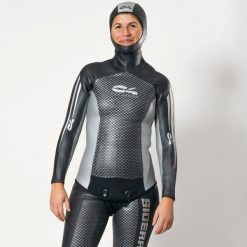 Kurtka do freedivingu damska C4 Carbon Sideral z neoprenu glide skin 3 mm. Kurtki C4 CARBON, l, bez wzorów, z dżerseju, sportowe, bez kaptura. Za 549.99 zł.