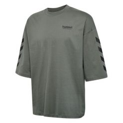 Oversized T-shirt Hummel Willy SW. Niebieskie t-shirty Hummel, bez wzorów, sportowe, bez kołnierzyka, bez ramiączek. Za 181.50 zł.