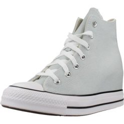 Buty CONVERSE CHUCK TAYLOR ALL STAR WEDGE Niebieski. Niebieskie buty sportowe lifestyle Converse, bez wzorów, z tkaniny, bez zapięcia. Za 368.99 zł.
