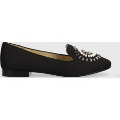 Kate Spade baleriny Tia Fireworks kolor czarny. Czarne baleriny Kate Spade, bez wzorów, z okrągłym noskiem, bez obcasa, na płaskiej podeszwie, bez zapięcia. Za 1,269.90 zł.