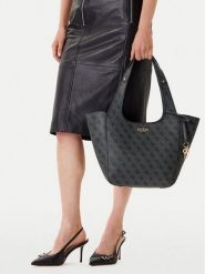 Guess Torebka Calista HWSG73 34220 Szary. Szare torebki klasyczne Guess, z aplikacjami, ze skóry, bez dodatków. Za 439.99 zł.