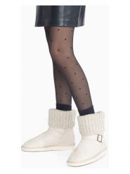 ISLAND BOOT Botki zimowe "Kourtney" w kolorze kremowym rozmiar: 36. Brązowe botki Island Boot, bez wzorów, z materiału, bez obcasa, bez zapięcia. Za 112.29 zł.