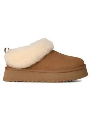 UGG Skórzane botki "Tazzelle" w kolorze jasnobrązowym rozmiar: 38. Brązowe botki UGG, bez wzorów, ze skóry, bez obcasa, bez zapięcia. Za 674.44 zł.
