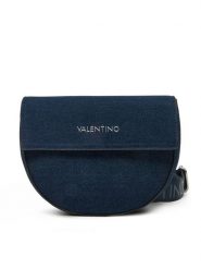Valentino Torebka Bigs Denim VBS7SO02RE Niebieski. Niebieskie listonoszki Valentino, bez wzorów, z denimu, bez dodatków. Za 329.99 zł.