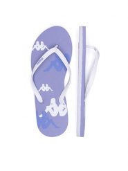 Kappa Japonki 351C24W VIOLET LAVANDA - WHITE - VIOLET LAVANDER Kolorowy. Białe japonki Kappa, bez wzorów, z materiału. Za 49.99 zł.