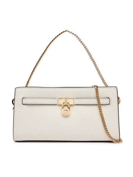 MICHAEL Michael Kors Torebka 32F5GNXC0L Kremowy. Białe kopertówki MICHAEL Michael Kors, bez wzorów, ze skóry, wizytowe, bez dodatków. Za 879.99 zł.