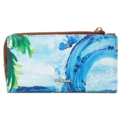 Desigual Portfel Damski Niebieski Mone Landscape Ocean. Niebieskie portfele marki Desigual. Za 229.00 zł.