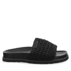 Klapki Gant. Czarne klapki Gant, bez wzorów, bez obcasa, bez zapięcia. Za 269.99 zł.