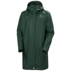 Damska kurtka wodoodporna Helly Hansen Moss. Czarne kurtki przeciwdeszczowe Helly Hansen, na lato, xs, bez wzorów, z tkaniny, bez kaptura. Za 546.50 zł.