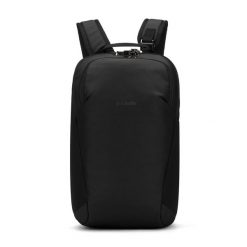 Plecak miejski antykradzieżowy Pacsafe Vibe 20L. Czarne plecaki Pacsafe, bez wzorów, bez dodatków. Za 582.99 zł.