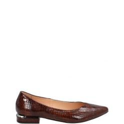 LAKIEROWANE BALERINY 99 CROCO BRONZO. Baleriny Venezia, bez wzorów, z lakierowanej skóry, bez obcasa, bez zapięcia. Za 249.00 zł.