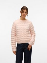Vero Moda Sweter w kolorze jasnoróżowym rozmiar: XS. Różowe swetry Vero Moda, s, bez wzorów, z materiału, bez ramiączek. Za 86.99 zł.